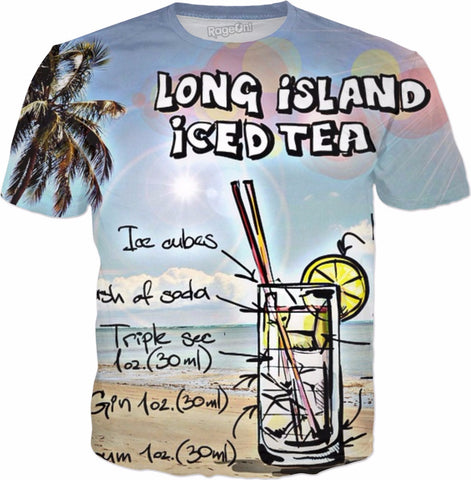 Long Island Ice Tea All Over T-Shirt