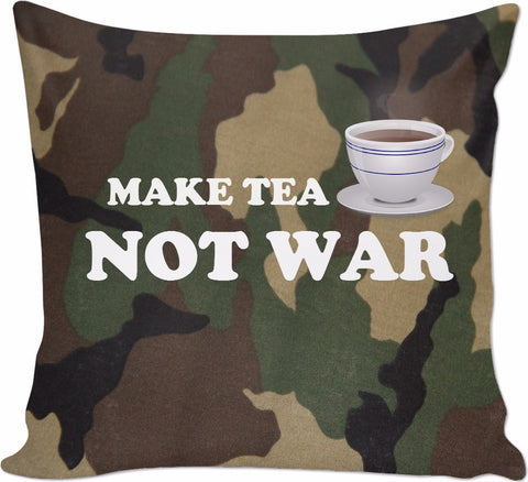 Make Tea Not War Pillow