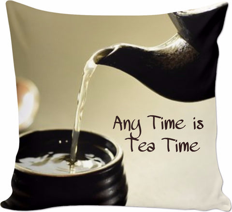 Any Time Is Tea Time Couch Pillow